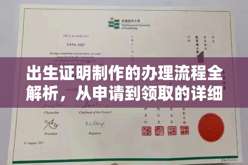 王益出生证明制作的办理流程全解析，从申请到领取的详细指南