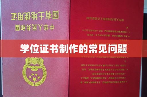 王益学位证书制作的常见问题