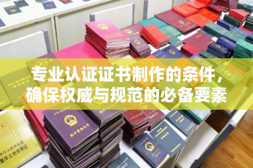 王益专业认证证书制作的条件，确保权威与规范的必备要素